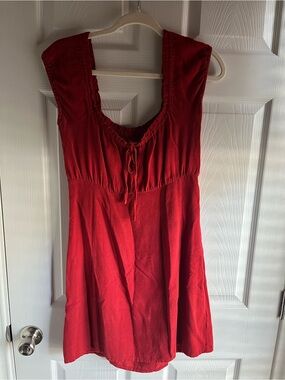 Aeropostale Red Mini Scoop-Neck Dress